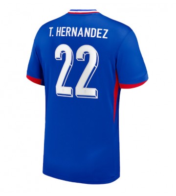Frankrike Theo Hernandez #22 Hemmatröja EM 2024 Kortärmad
